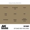 AK Interactive RC881 IDF Sand Grey 1970s-1980s 17 ml